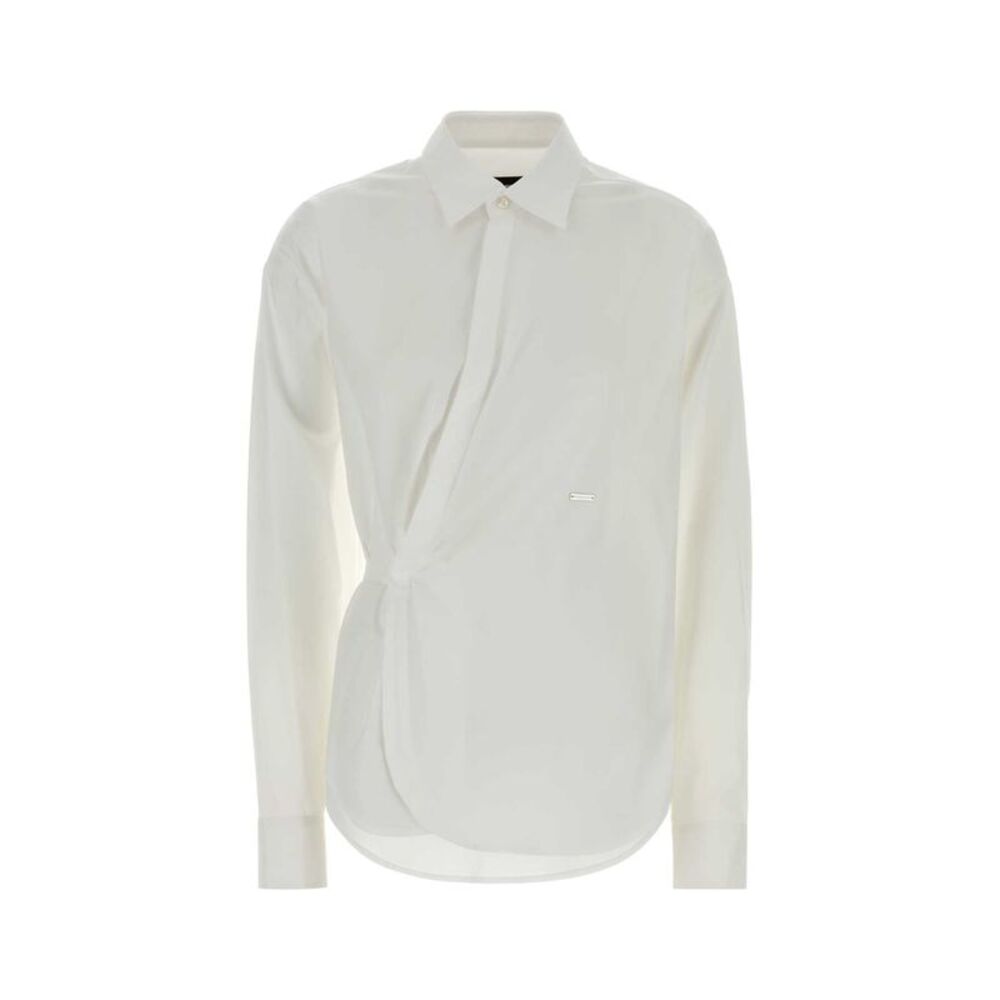 Dsquared Women White Stretch Poplin Shirt